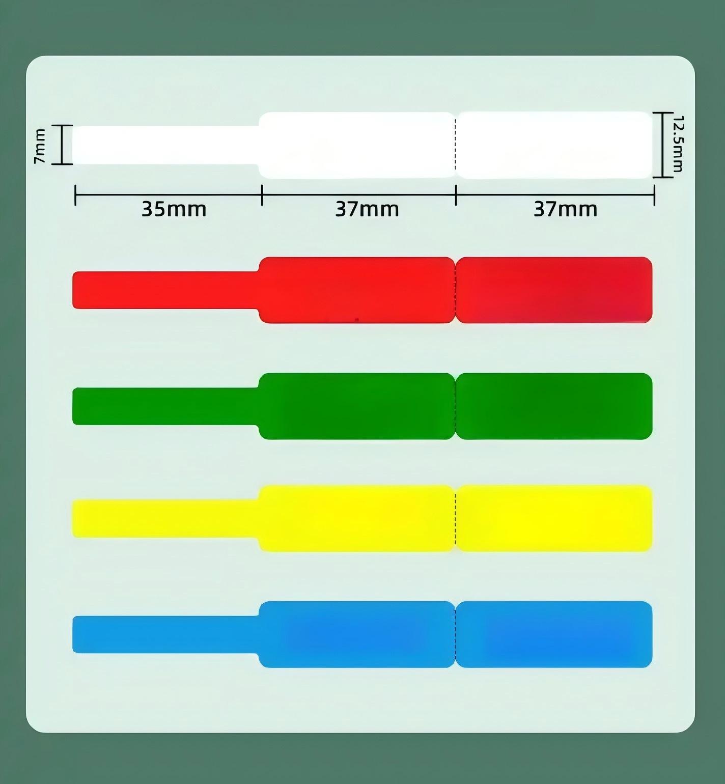 Flag label example