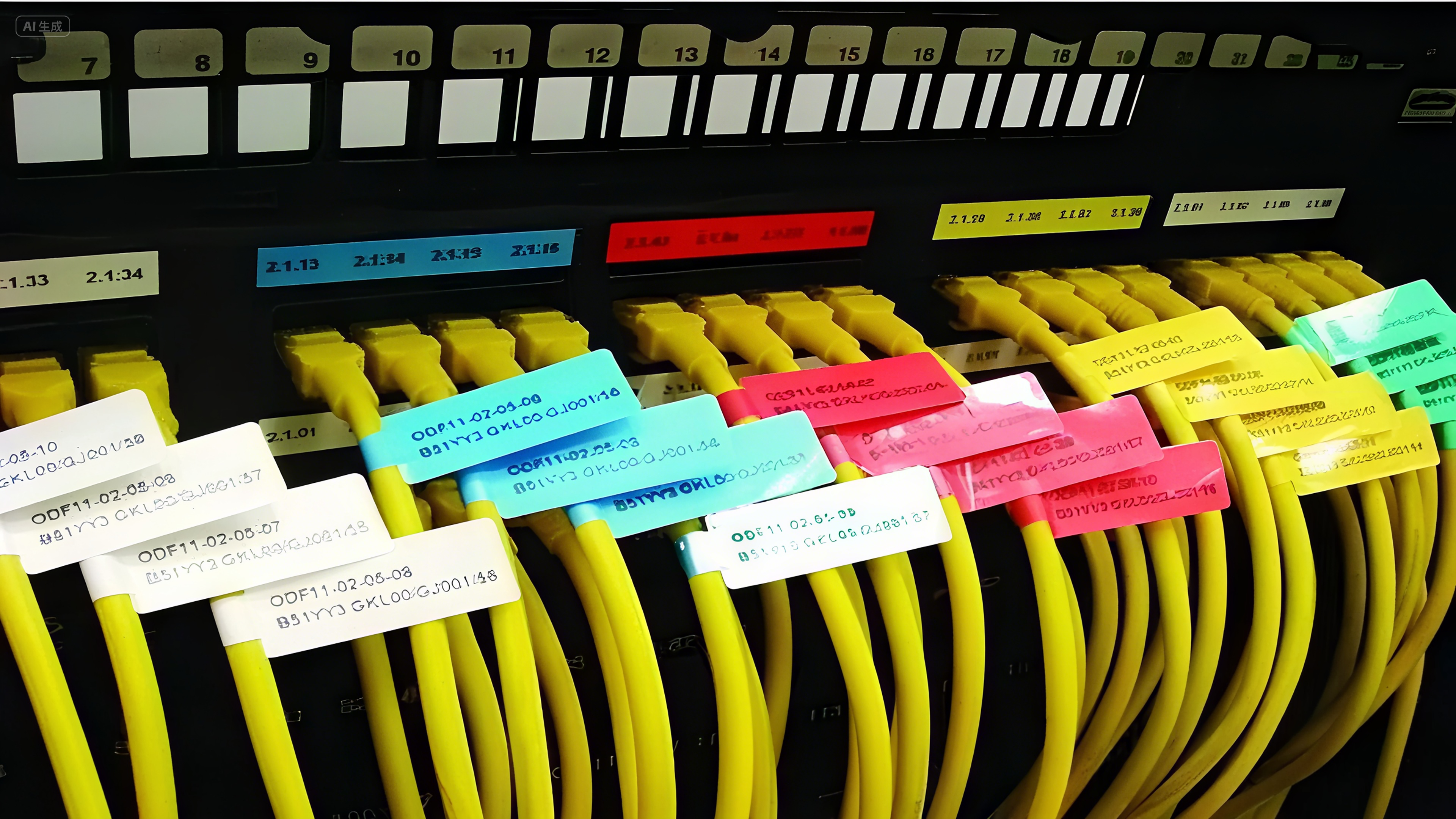 Neat cable labels