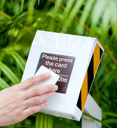 UV-resistant labels exposed to sunlight in outdoor installations