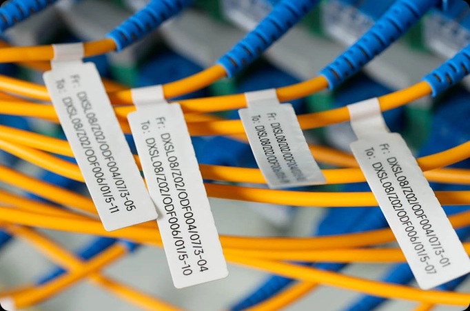 clear cable label information