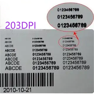 203dpi label printer printing effect